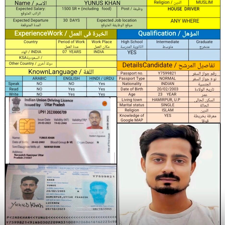 استقدام سائق هندي — CV-036