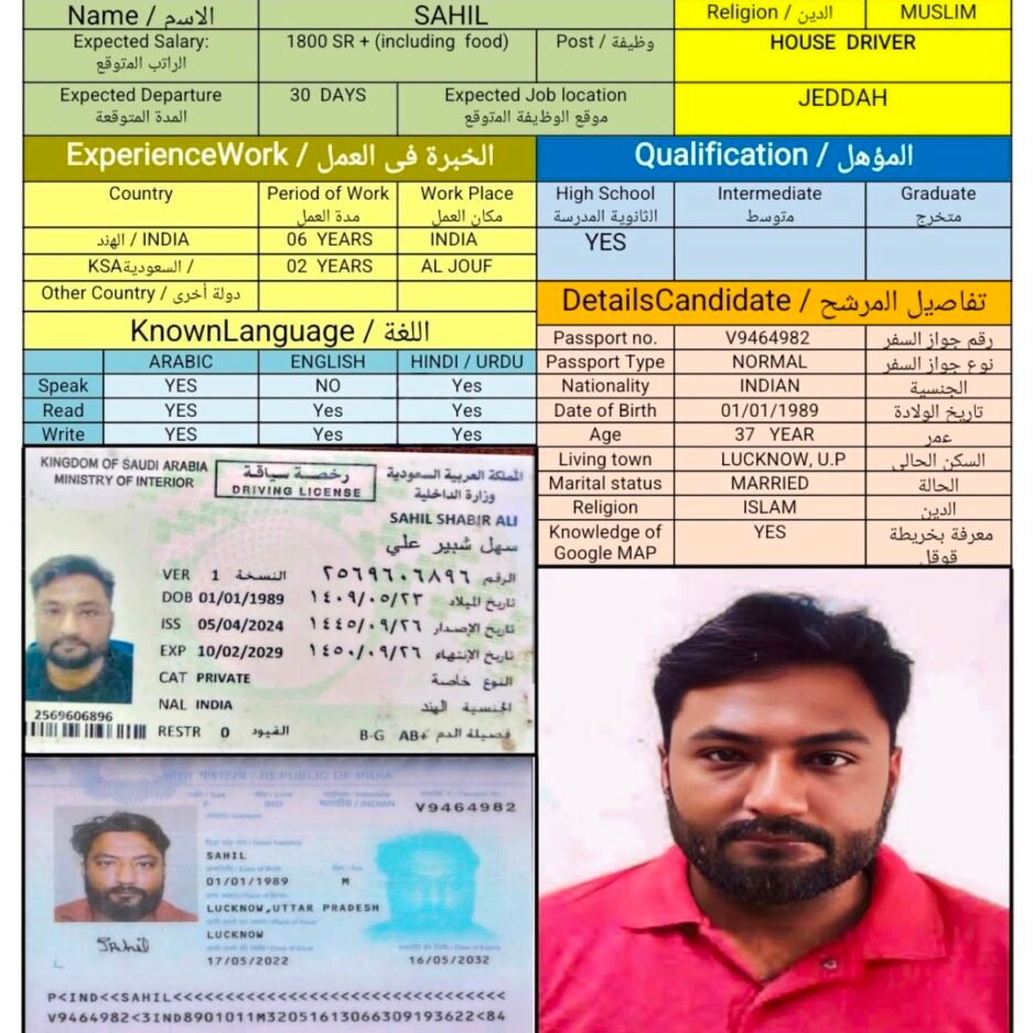 سائق هندي — CV-037